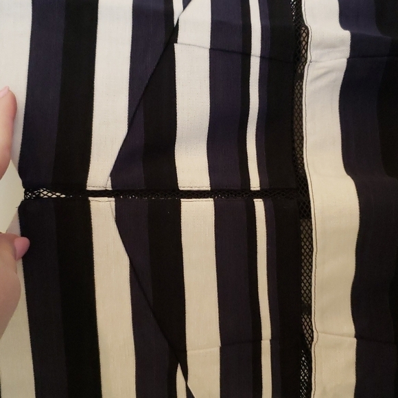 French Connection Women's Striped Bandage Dress - Size 6 - Picture 5 of 9